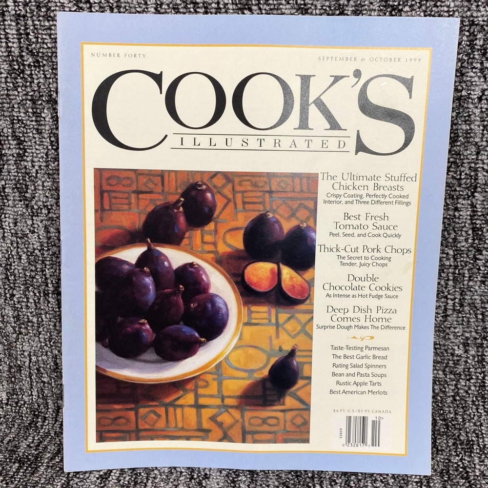 VTG Cooks Illustrated Magazine Sept Oct 1999 Number 40 Recipes
